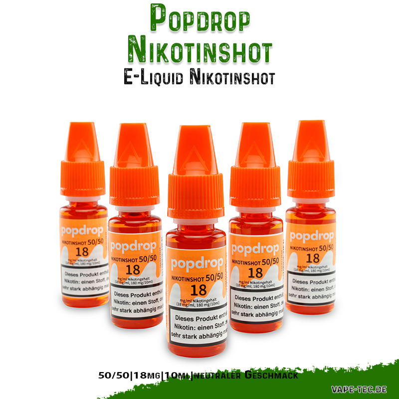 Popdrop Nikotinshot 50/50 18mg
