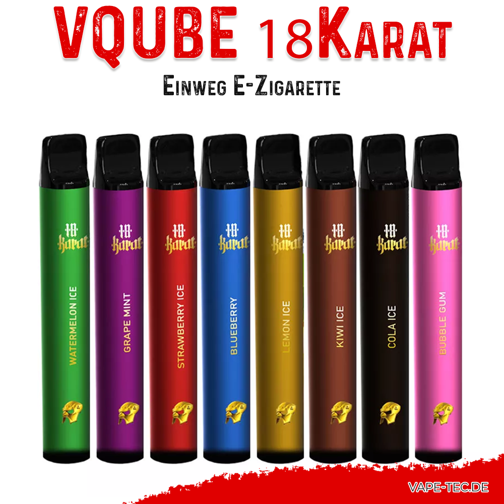 VQUBE 18Karat Einweg E-Zigarette