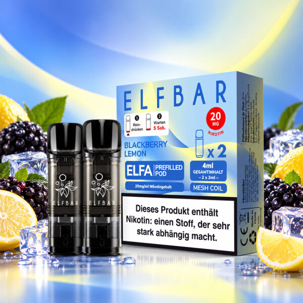 Elfbar Elfa Pods Blackberry Lemon • 20mg