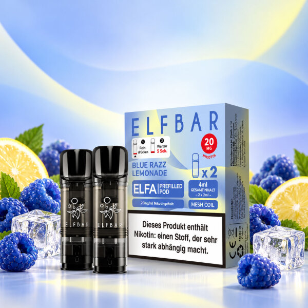 Elfbar Elfa Pods Blue Razz Lemonade • 20mg