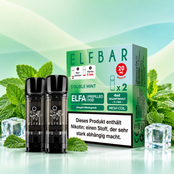 Elfbar Elfa Pods Double Mint • 20mg