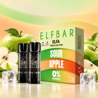 Elfbar Elfa Pods Sour Apple • 0mg