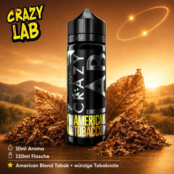 Crazy Lab XL American Tobacco - Longfill Aroma 10ml