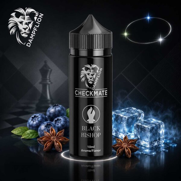 Dampflion Checkmate Black Bishop - Longfill Aroma 10ml