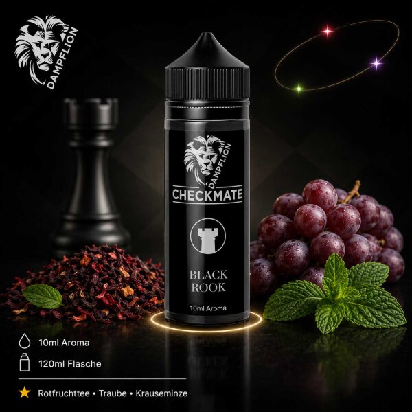Dampflion Checkmate Black Rook - Longfill Aroma 10ml