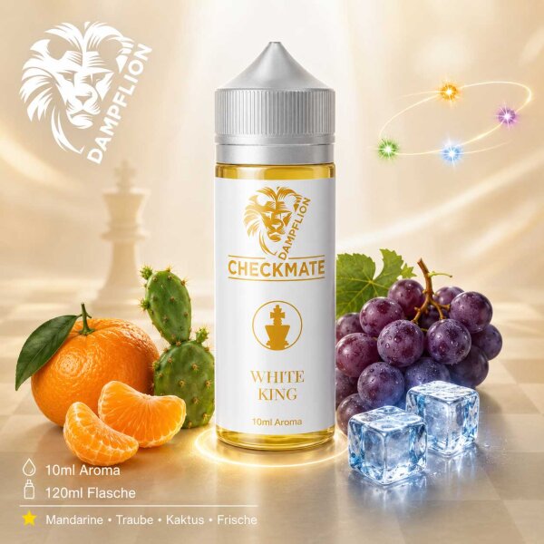 Dampflion Checkmate White King - Longfill Aroma 10ml