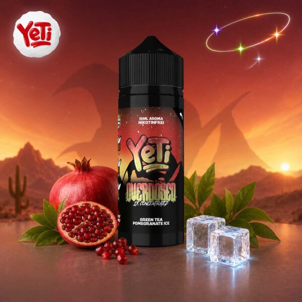 Yeti Overdosed Green Tea Pomegranate Ice - Longfill Aroma 10ml