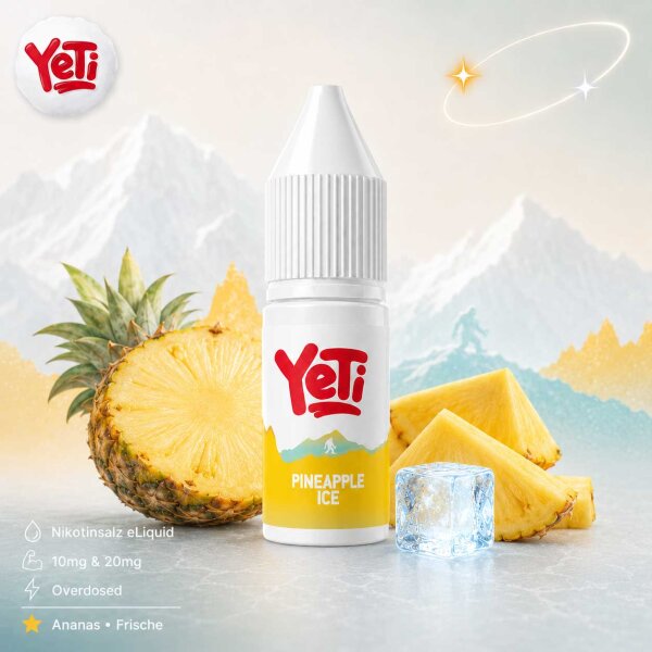 Yeti Summit Pineapple Ice Nikotinsalz Liquid 10 ml