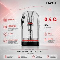Uwell Caliburn GPP Alpha Pod Tank Verdampfer 0,4 Ohm