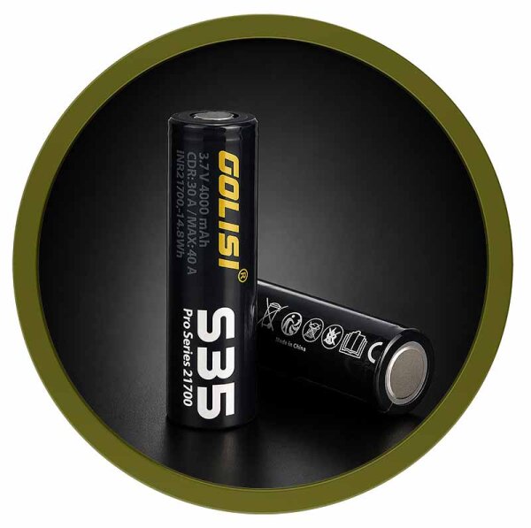Golisi S35 21700 40A 4000mAh Akku
