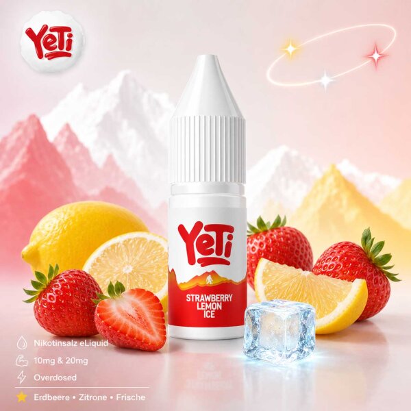 Yeti Summit Strawberry Lemon Ice Nikotinsalz Liquid 10 ml