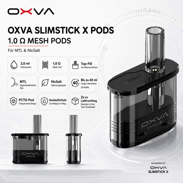 OXVA Slimstick X Pod Tank Verdampfer