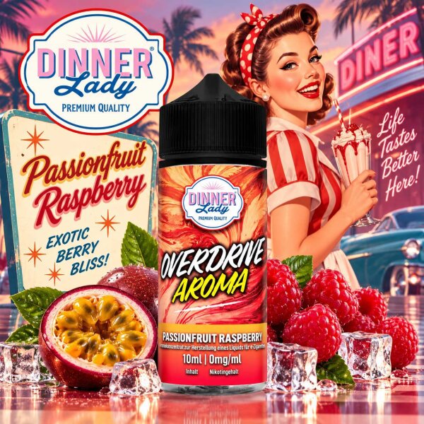 Dinner Lady Overdrive Passionfruit Raspberry Aroma • 10 ml