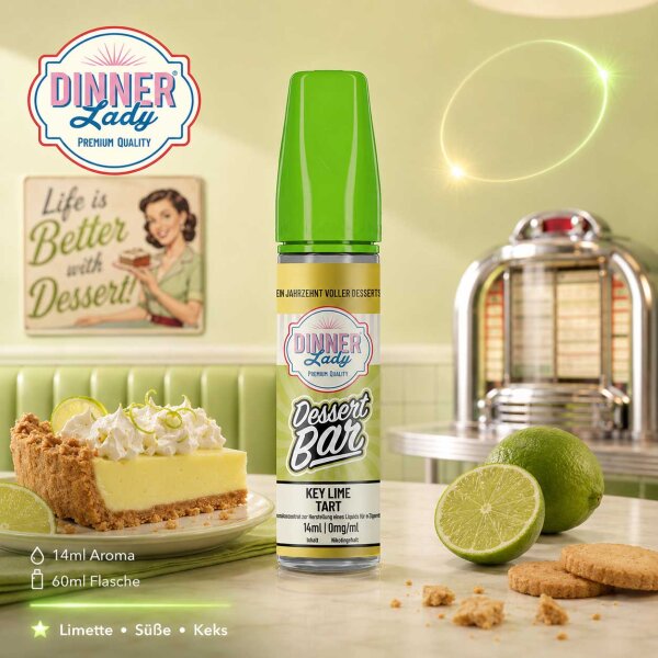 Dinner Lady Key Lime Tart - Longfill Aroma 14 ml
