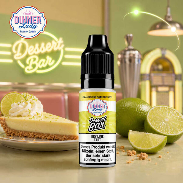 Dinner Lady Key Lime Tart NicSalt Liquid 10 ml 20mg