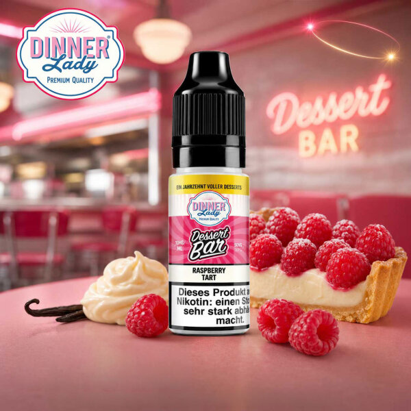 Dinner Lady Raspberry Tart NicSalt Liquid 10 ml 10mg