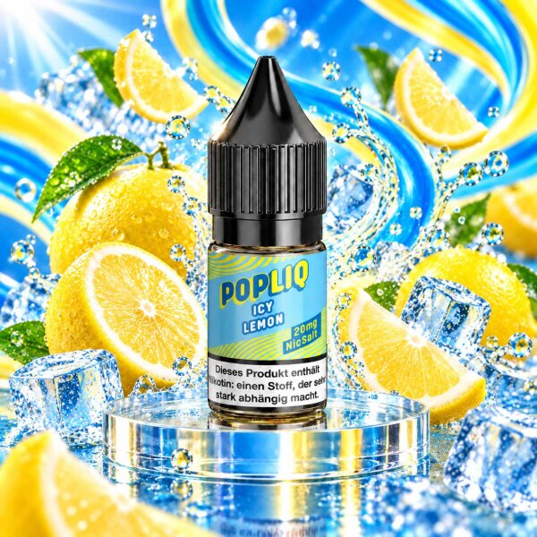 PopLiq Icy Lemon NicSalt 10ml