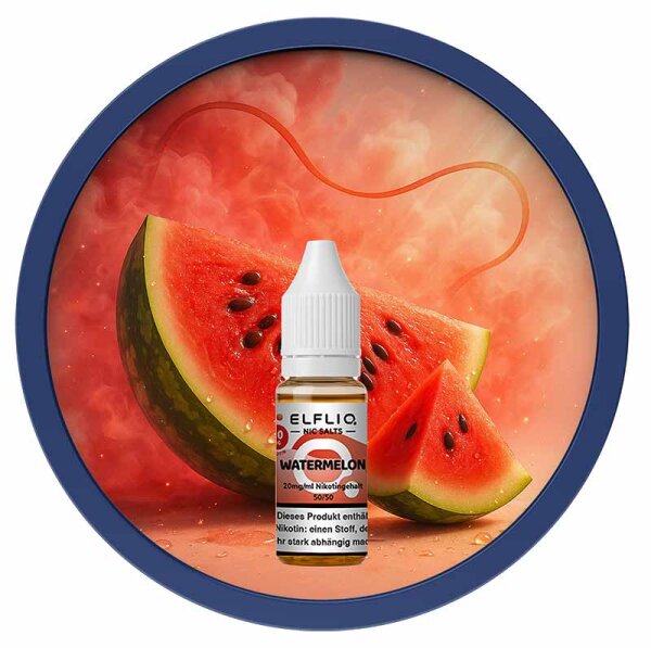 Elfbar Elfliq Watermelon Nikotinsalz Liquid 10 ml