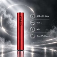 KIWI GO+ - Closed-Pod Basisgerät Red