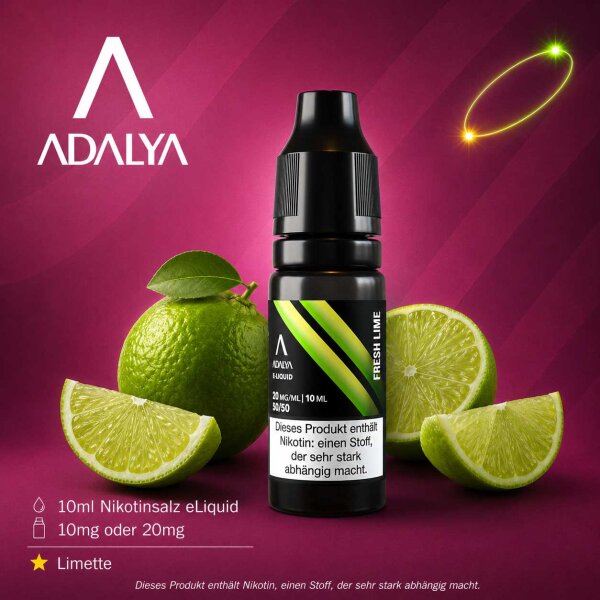 Adalya Fresh Lime - Nikotinsalz Liquid 10ml