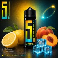 5 El Lemon Peach Ice - Longfill Aroma 10ml