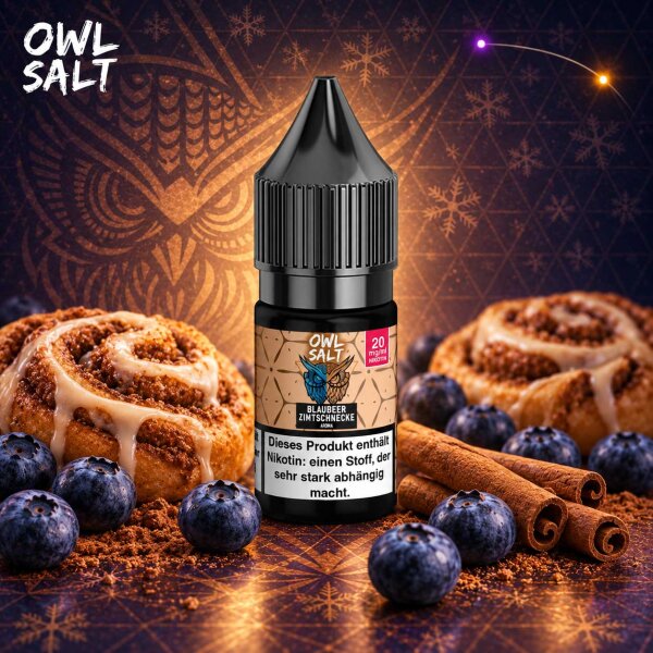 OWL Salt Blaubeer Zimtschnecke - Nikotinsalz eLiquid 10ml