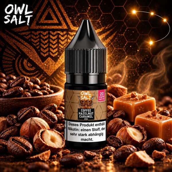 OWL Salt Coffee Hazelnut Caramel - Nikotinsalz eLiquid 10ml