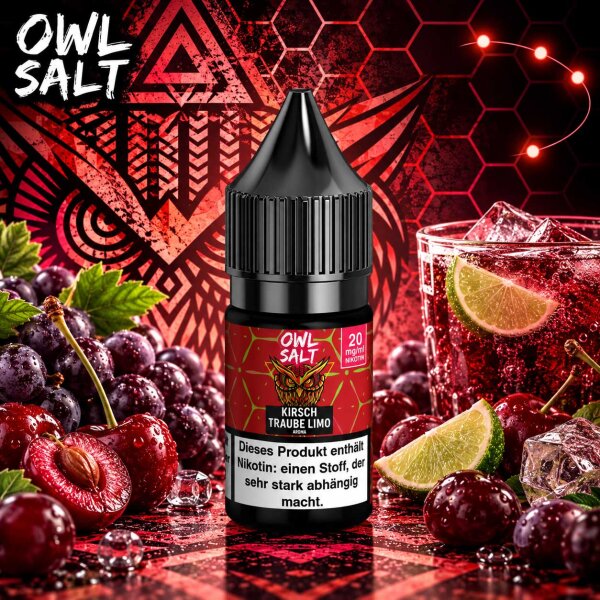OWL Salt Kirsch Traube Limo - Nikotinsalz eLiquid 10ml