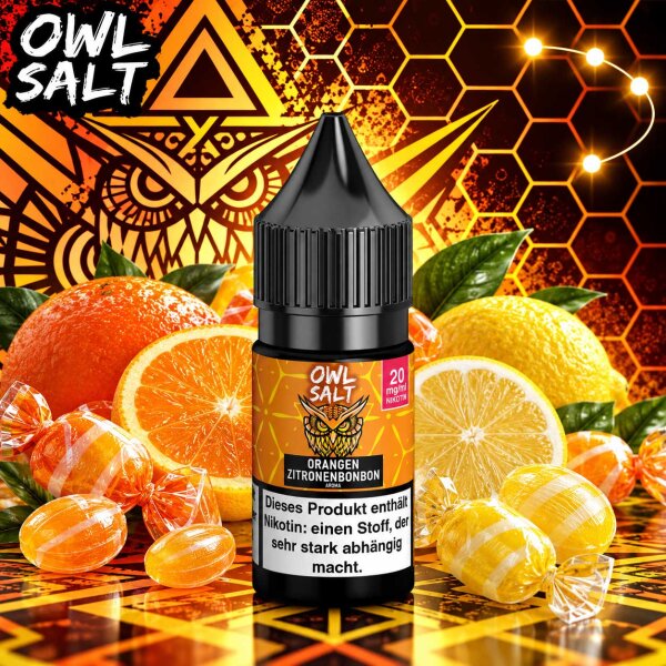 OWL Salt Orange Zitronenbonbon - Nikotinsalz eLiquid 10ml