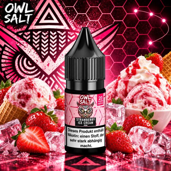OWL Salt Strawberry Ice Cream - Nikotinsalz eLiquid 10ml