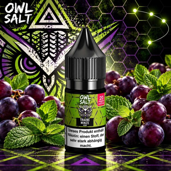 OWL Salt Traube Minze - Nikotinsalz eLiquid 10ml