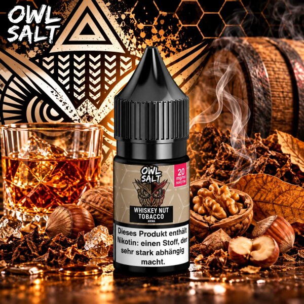 OWL Salt Whiskey Nut Tobacco - Nikotinsalz eLiquid 10ml