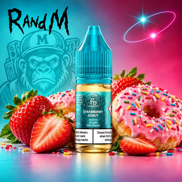 RandM Tornado Strawberry Donut - Nikotinsalz eLiquid 10ml