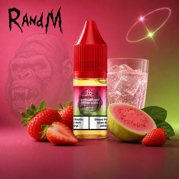 RandM Tornado Strawberry Guava Soda - Nikotinsalz eLiquid 10ml